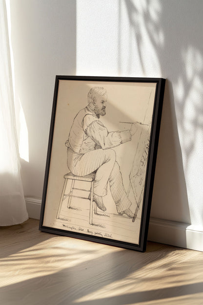 AU FIL DU TRAIT, Werk auf gespannter Leinwand
