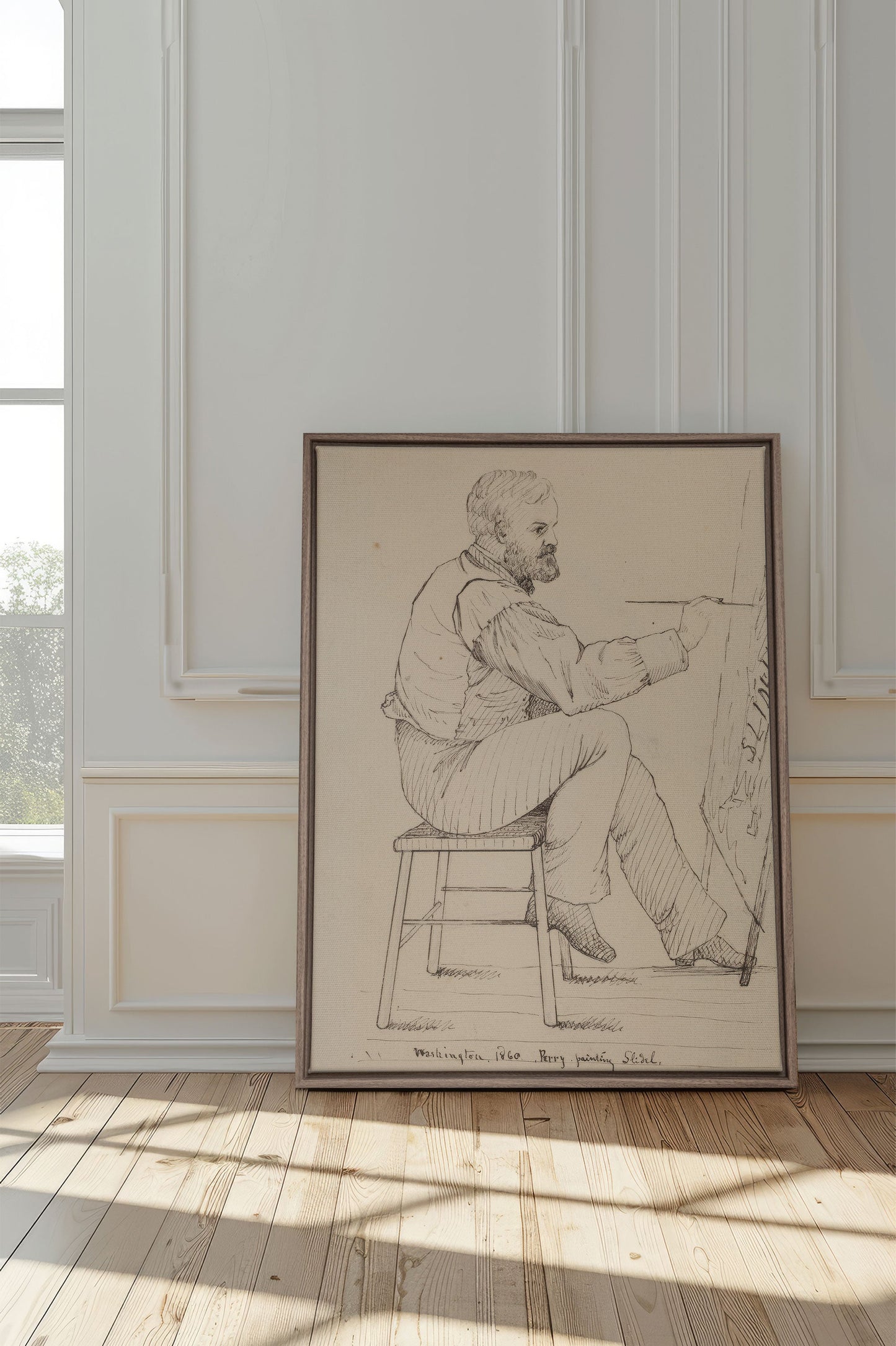 AU FIL DU TRAIT, Werk auf gespannter Leinwand