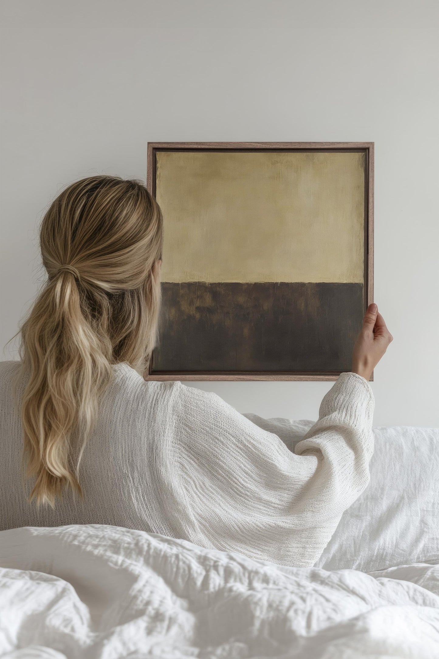 TIEFENRUHE, Werk auf gespannter Leinwand