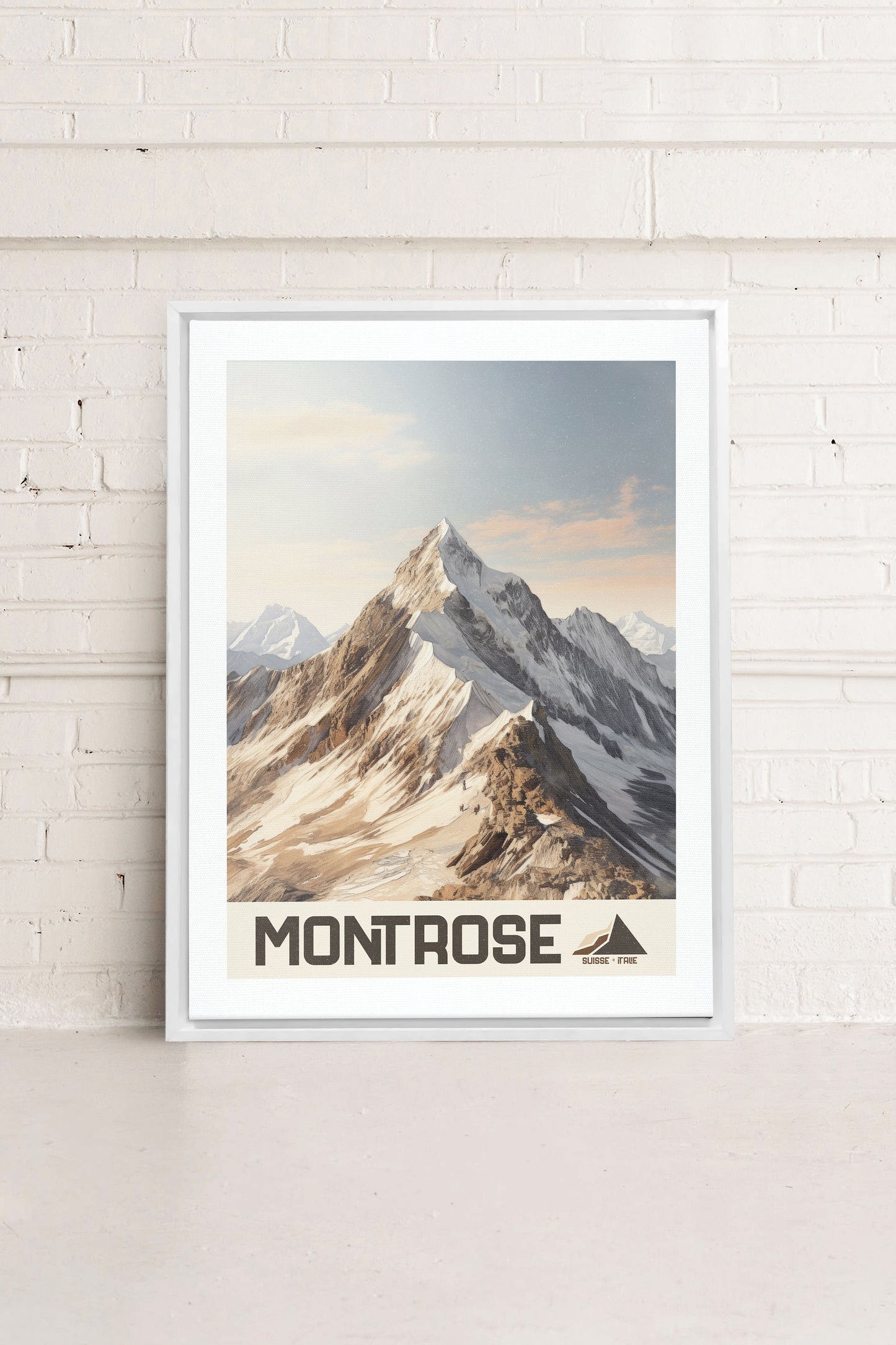 MONT ROSE, Mischtechnik auf Leinwand