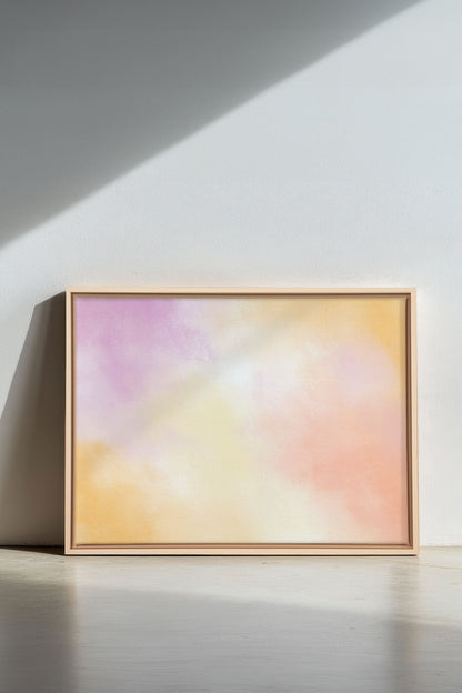 POWDERED GLOW, Mischtechnik auf Leinwand