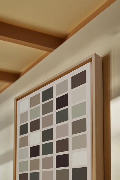 ORGANIZED TONES, Werk auf gespannter Leinwand