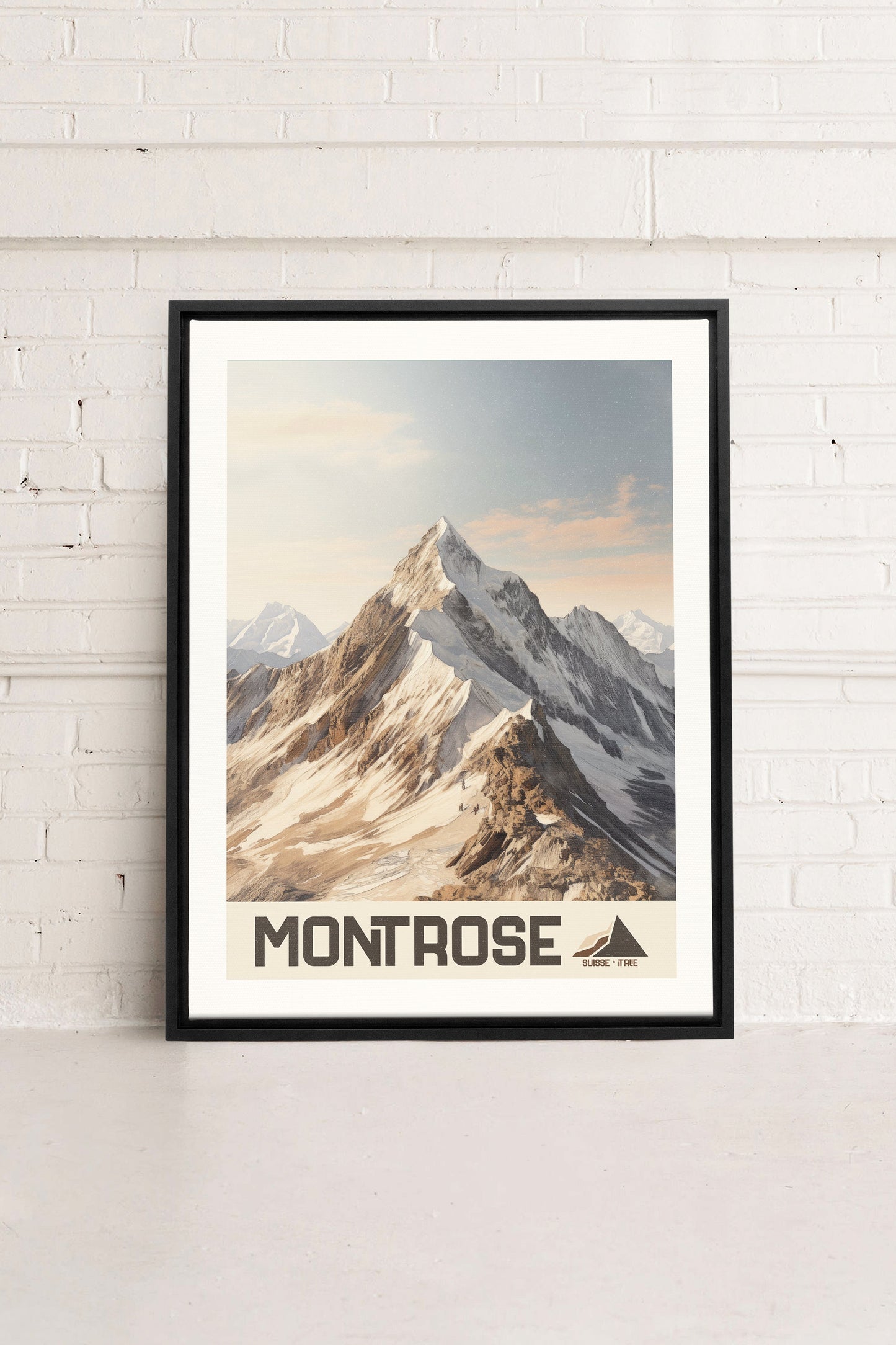 MONT ROSE, Mischtechnik auf Leinwand