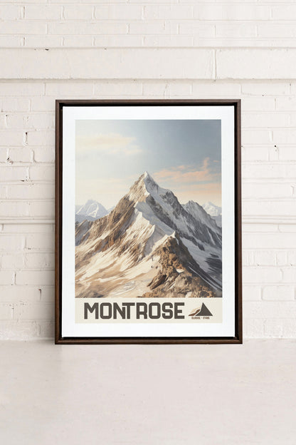 MONT ROSE, Mischtechnik auf Leinwand