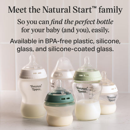 Tommee Tippee Natural Start Baby Bottle Set, Breast-Like Nipples, 0m+ 🍁 All In One Marketplace Canada