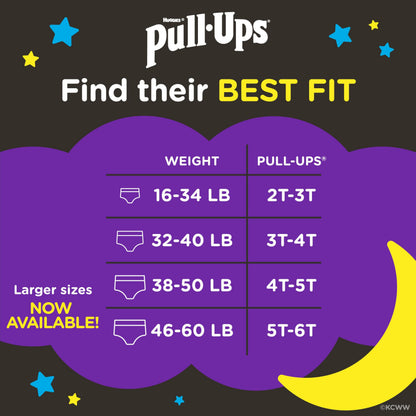 Pull-Ups Boys' Night-Time Potty Training Pants, Size 5T-6T Overnight Training Underwear (46-60 lbs), 44 Ct 🍁 All In One Marketplace Canada