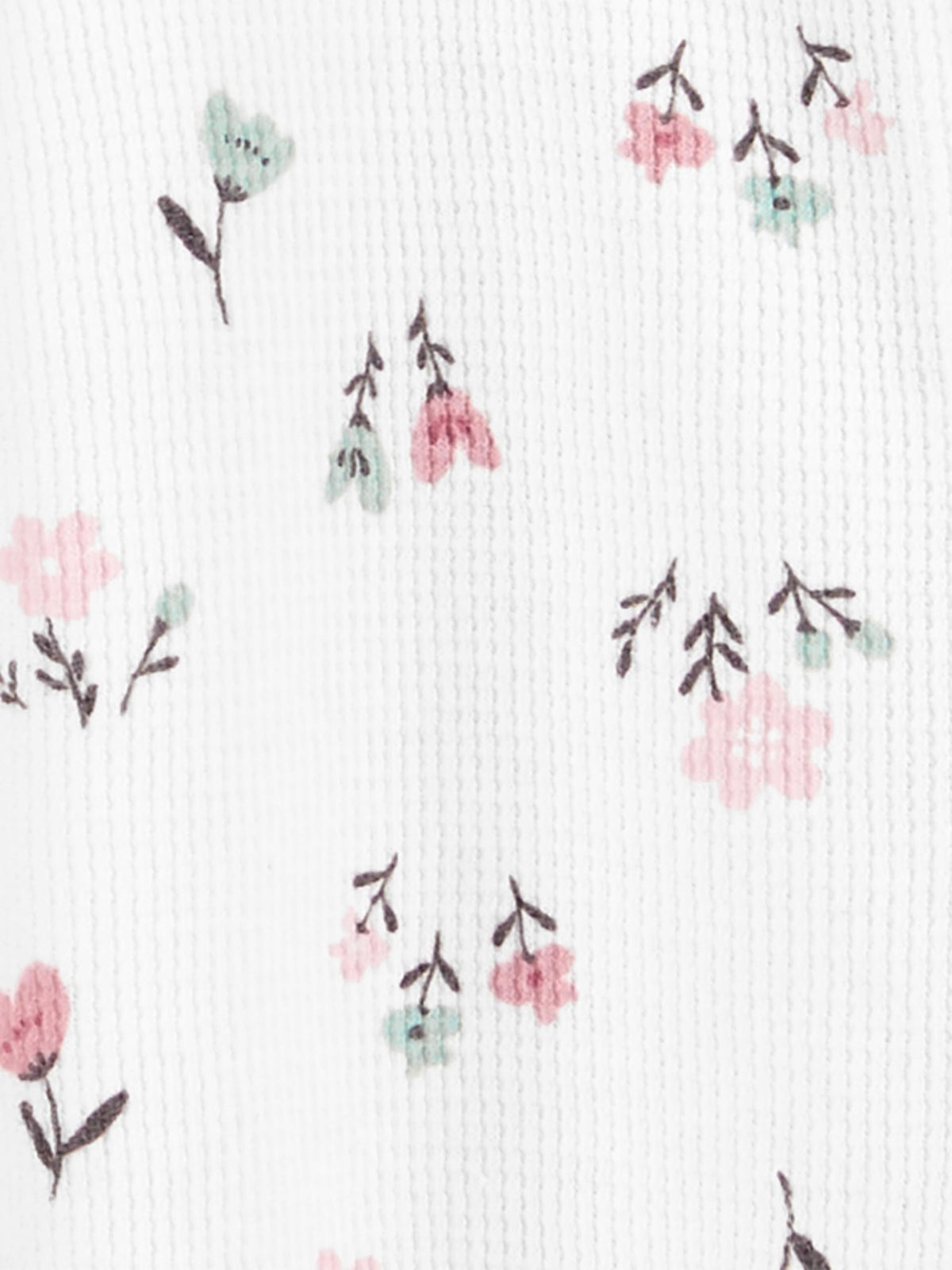 Simple Joys by Carter's Girls' Baby 2-Pack 2-Way Zip Thermal Footed Sleep and Play, Ivory, Floral/Elephants, 3-6 Months 🍁 All In One Marketplace Canada
