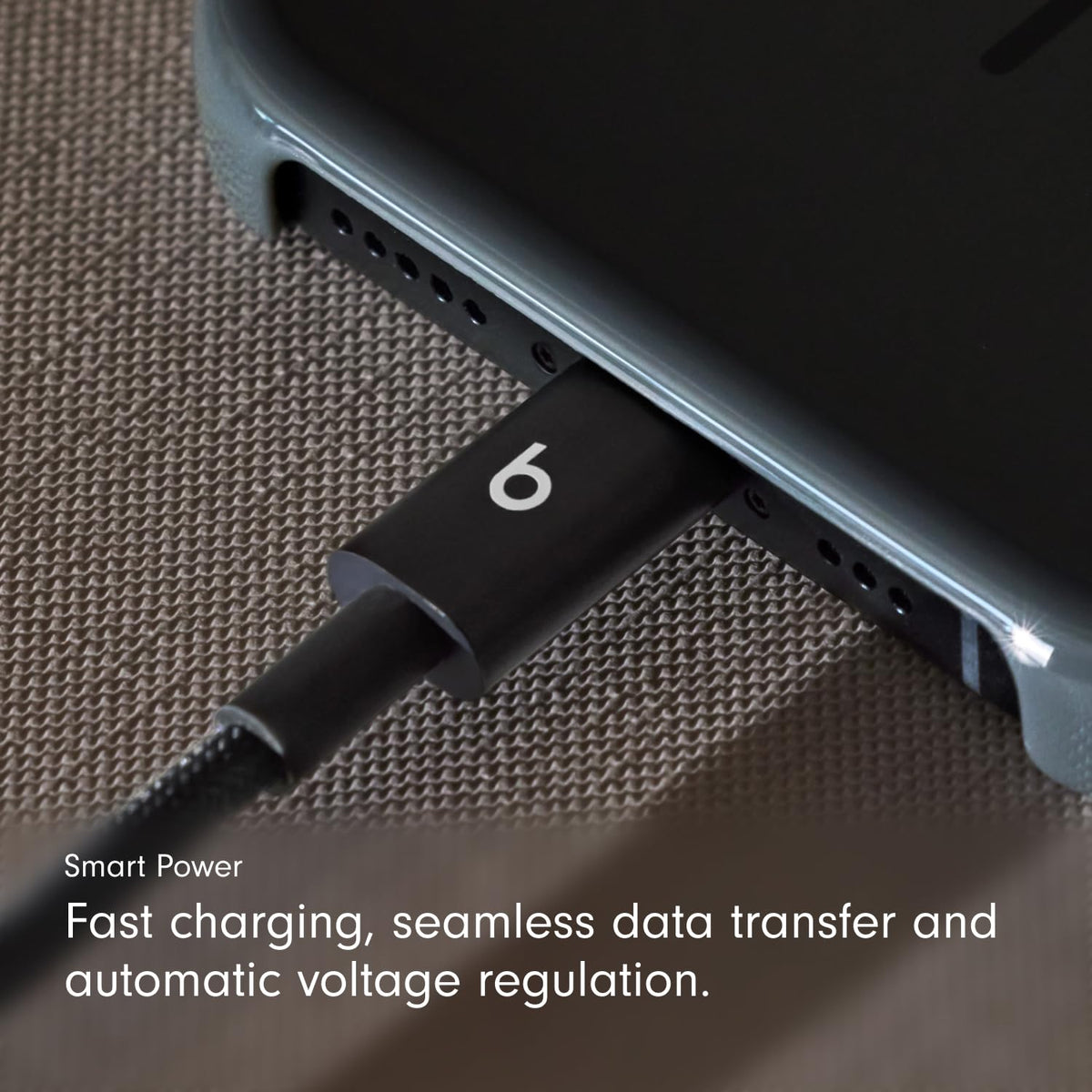 Beats USB-C to USB-C Woven Cable Fast Charging Durable/Tangle-Free Compatible Charger for Apple & Android Devices (1.5 m) - Bolt Black 🍁 All In One Marketplace Canada