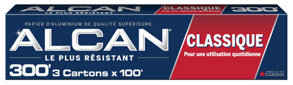 ALCAN Aluminum Foil Classic, 12 Inches x 100 Feet 3-count (Pack of 3) 🍁 All In One Marketplace Canada
