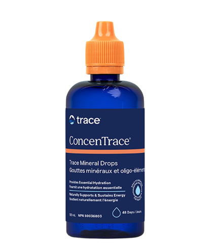 Trace Minerals ConcenTrace Drops | Ionic Liquid Magnesium, Chloride, Potassium | Full Spectrum Minerals | Low Sodium | Energy, Electrolytes, Hydration | 120 ML, 48 Day Supply 🍁 All In One Marketplace Canada