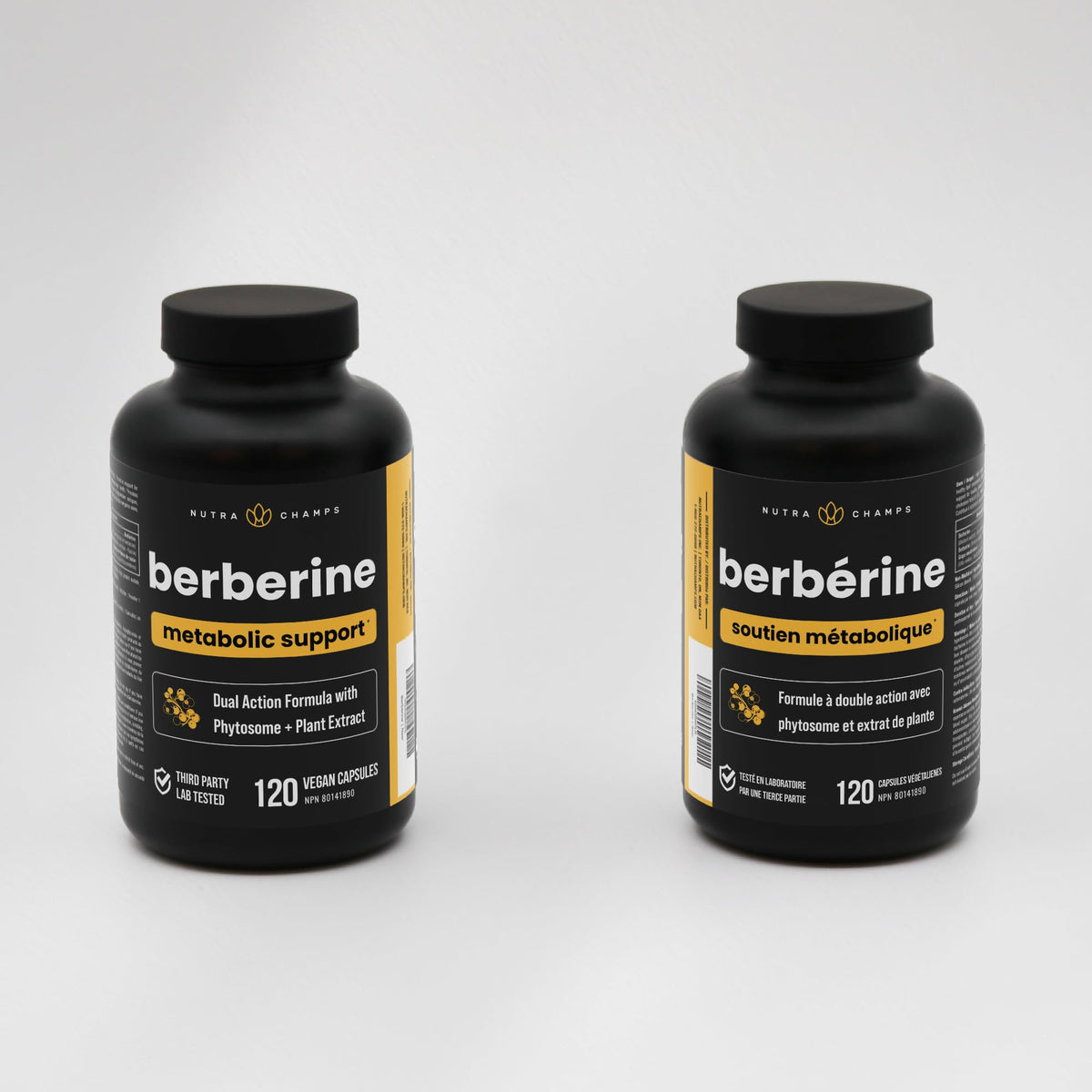 Berberine 1200mg Complex – 120 Count - Highest Purity 97% Berberine HCl + Patented Berbevis Phytosome for Max Absorption – Ultra Strength Capsules With Grape Seed Extract - Berberine Supplement Supports Glucose Metabolism & Healthy Blood Sugar Levels