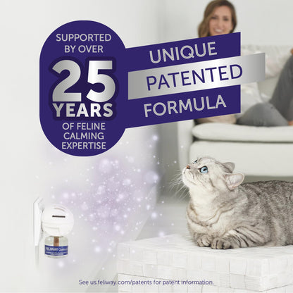 FELIWAY Optimum Starter Kit, Promotes Calmness AND Harmony in Cats & Kittens, VHP Registered NN.P5V2, includes 1 Diffuser 1 Refill, Lasts 30 Days, Cat Calming Pheromones, 48ml 🍁 All In One Marketplace Canada