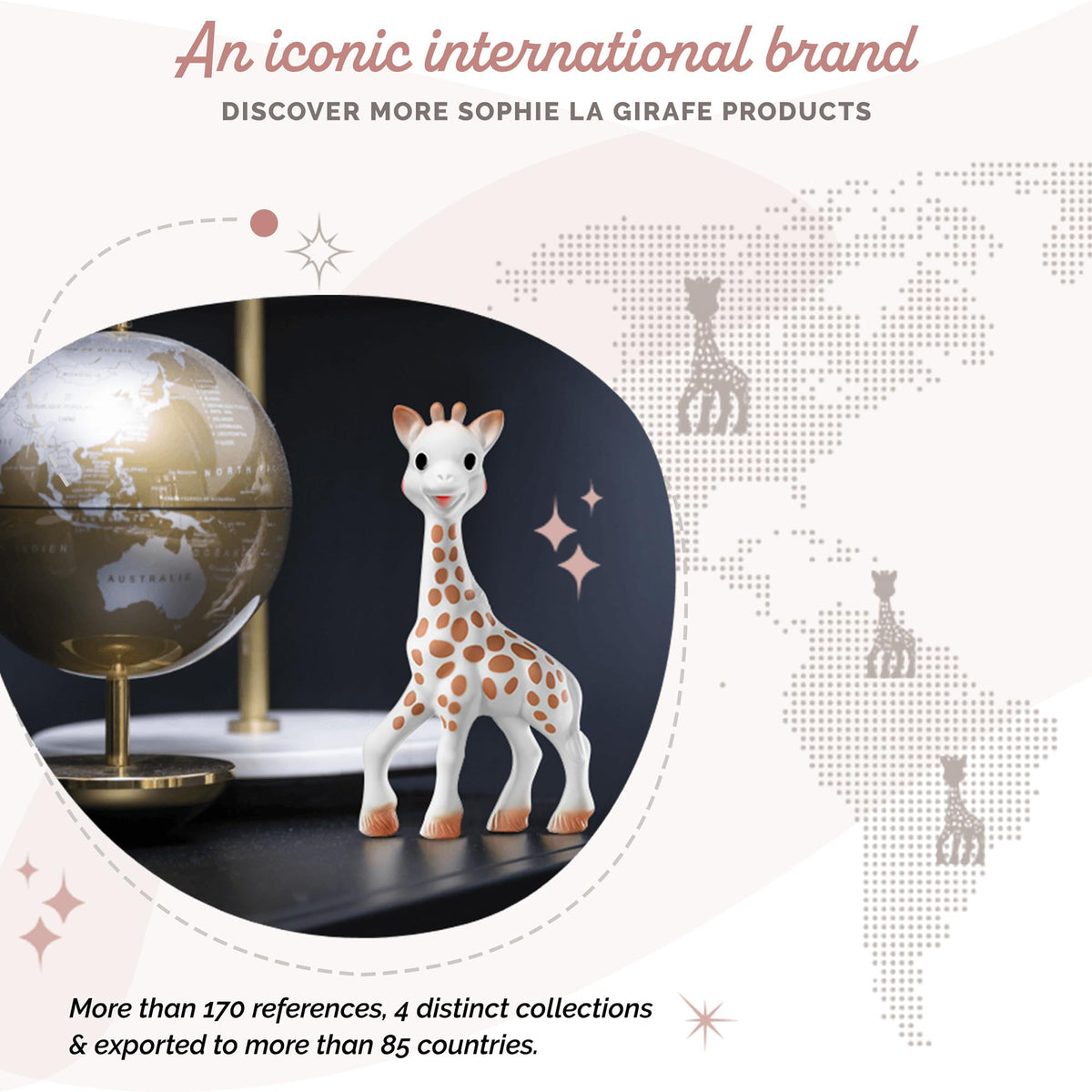 Vulli Sophie The Giraffe Teether, Brown/White 🍁 All In One Marketplace Canada