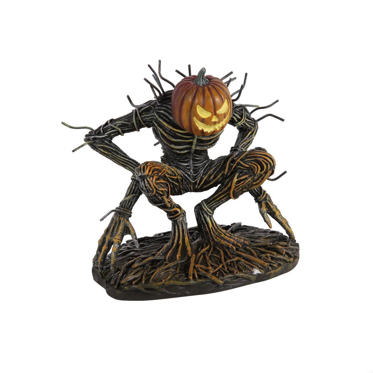 Department 56 Village Collection Accessories Halloween Scarecrow Grapevine of Wrath Figurine, 3.86 Inch, Multicolor