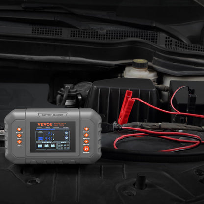 VEVOR Smart Battery Charger, 35-Amp, Lithium LiFePO4 Lead-Acid (AGM/Gel/SLA) Car Battery Charger with LCD Display, Trickle Charger Maintainer Desulfator for Boat Motorcycle Lawn Mower Deep Cycle 🍁 All In One Marketplace Canada