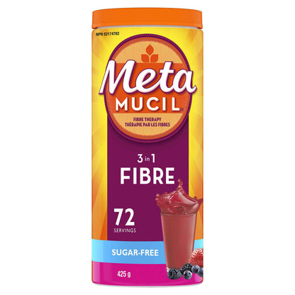 Metamucil, Daily Psyllium Husk Powder Supplement, Sugar-Free, 4-in-1 Fibre for Digestive Health, Berry Smooth Flavored Drink, 72 Servings 🍁 All In One Marketplace Canada