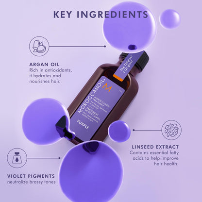 Moroccanoil Treatment Purple Hair Oil for Blonde Hair, 1.7 Fl. Oz. 🍁 All In One Marketplace Canada