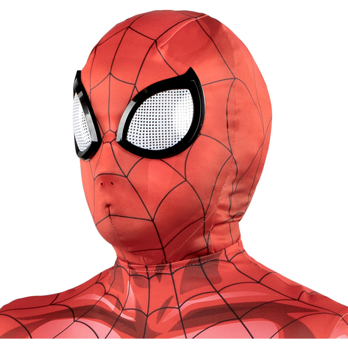 MARVEL Spider-Man Official Adult Zentai Halloween Costume Accessory - Deluxe Two-Way Stretch Spandex Mask with Molded Eyes