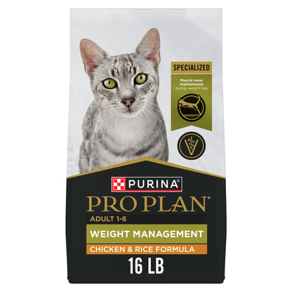 Pro Plan Dry Cat Food, Weight Management, Chicken & Rice 7.26KG 🍁 All In One Marketplace Canada