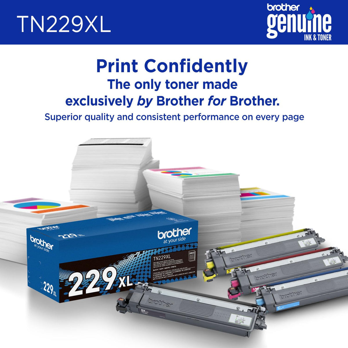 Brother Original TN229XLM High-Yield Magenta Toner Cartridge, Higher Yield for Value, Original Toner Replacement cartridges, Toner for Brother Laser Printers HL-L3220CDW, MFC-L3720CDW, and More 🍁 All In One Marketplace Canada