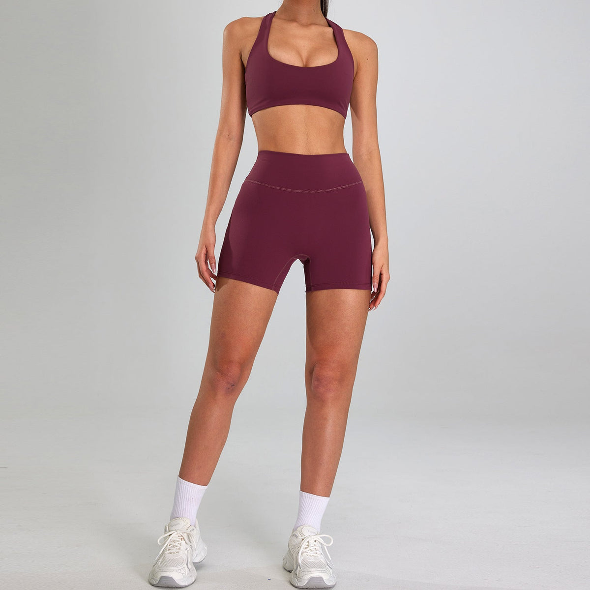 Women’s High-Waisted Sports Set – Slim-Fit Outdoor Running & High-Intensity Workout Activewear