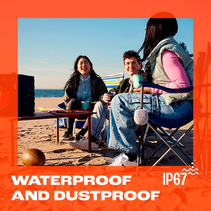 JBL Clip 5 - Ultra-Portable, Waterproof and Dustproof Bluetooth Speaker, Integrated Carabiner, Up to 12 Hours of Play, Made in Part with Recycled Materials (White) 🍁 All In One Marketplace Canada