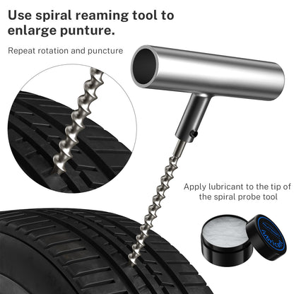 AUTOWN Flat Tire Repair Kit with Plugs 31 Pcs for Car, Motorcycle, ATV, Jeep, Truck, Tractor Flat Tire Puncture Repair 🍁 All In One Marketplace Canada