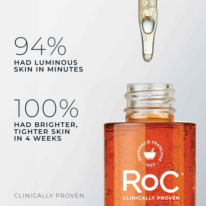 RoC Multi Correxion® Revive + Glow 10% Active Vitamin C Serum for Face, Daily Anti-Aging Wrinkle and Skin Tone Skin Care Treatment, Brightening Serum for Dark Spots, 30ML, Clear 🍁 All In One Marketplace Canada