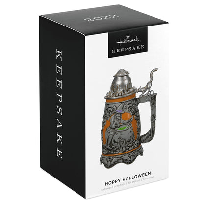 Hallmark Keepsake Christmas Ornament 2022 Year-Dated, Hoppy Halloween Beer Stein (1799QFO5316)