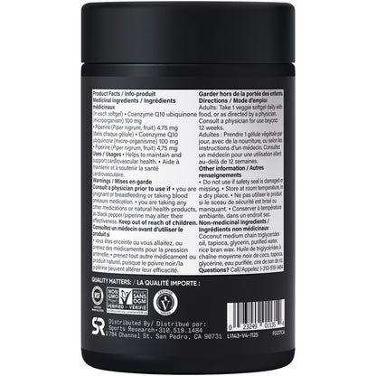 Sports Research® CoQ10 (100mg) Enhanced w/Coconut Oil & Bioperine (Black Pepper) for Better Absorption | Vegan Certified, Non-GMO Verified (120 Veggie Softgels) 🍁 All In One Marketplace Canada