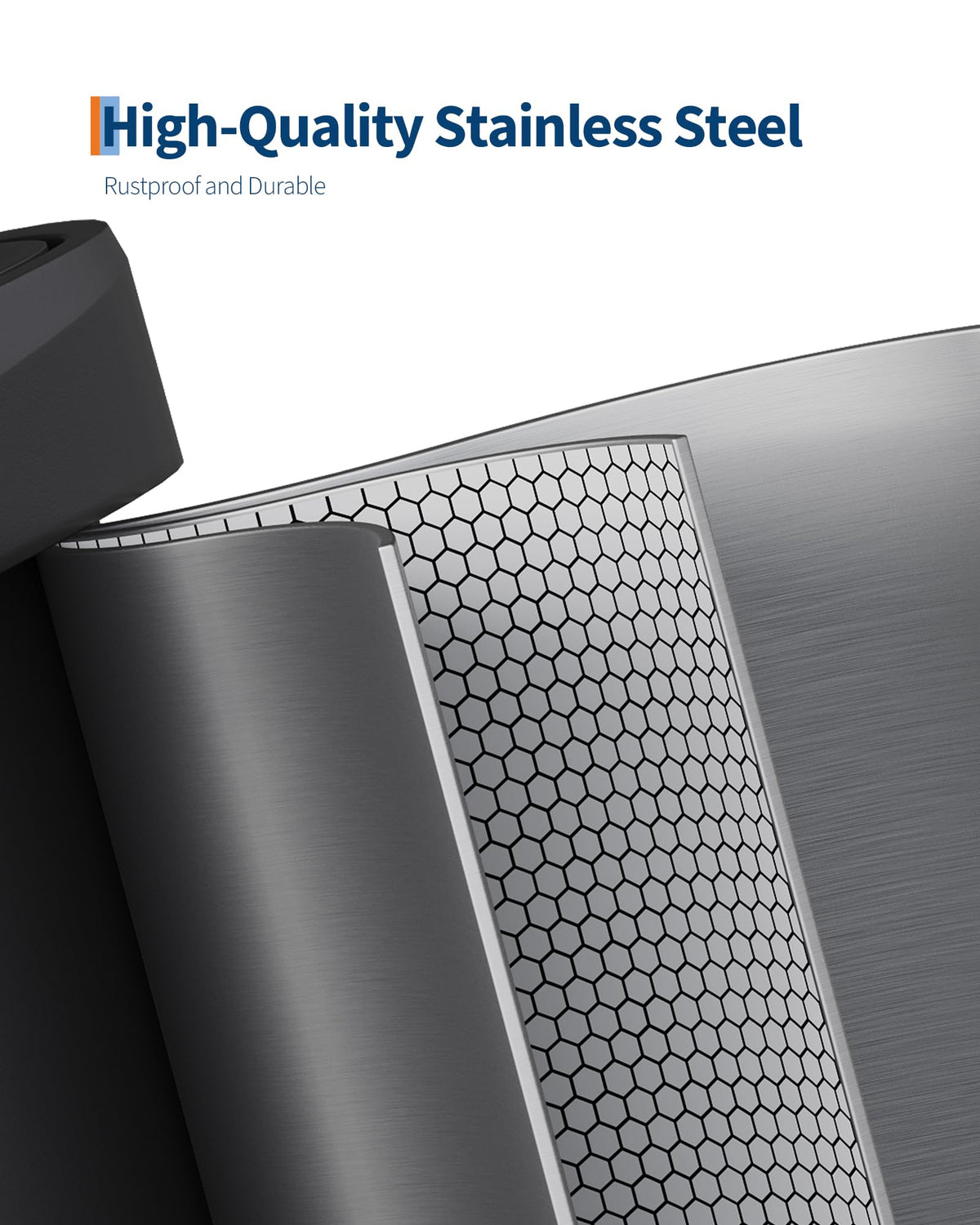 Garvee 21 Gallon / 80 Liter Stainless Steel Trash Can with Lid, Large Garbage Can for Kitchen, Rustproof Step-on Kitchen Metal Trash Bin with Liner Rim, Rear Handle, Soft Close Plastic Lid, Silver 🍁 All In One Marketplace Canada