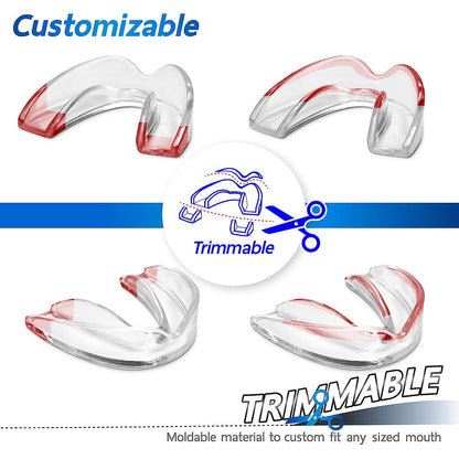 6 Pcs Moldable Mouth Guard for Teeth Grinding & Clenching, Professional Custom Fit Boil and Bite Night Guards for Sleep, 3mm Trimmable Dental Protector for Men Women and Teens 🍁 All In One Marketplace Canada