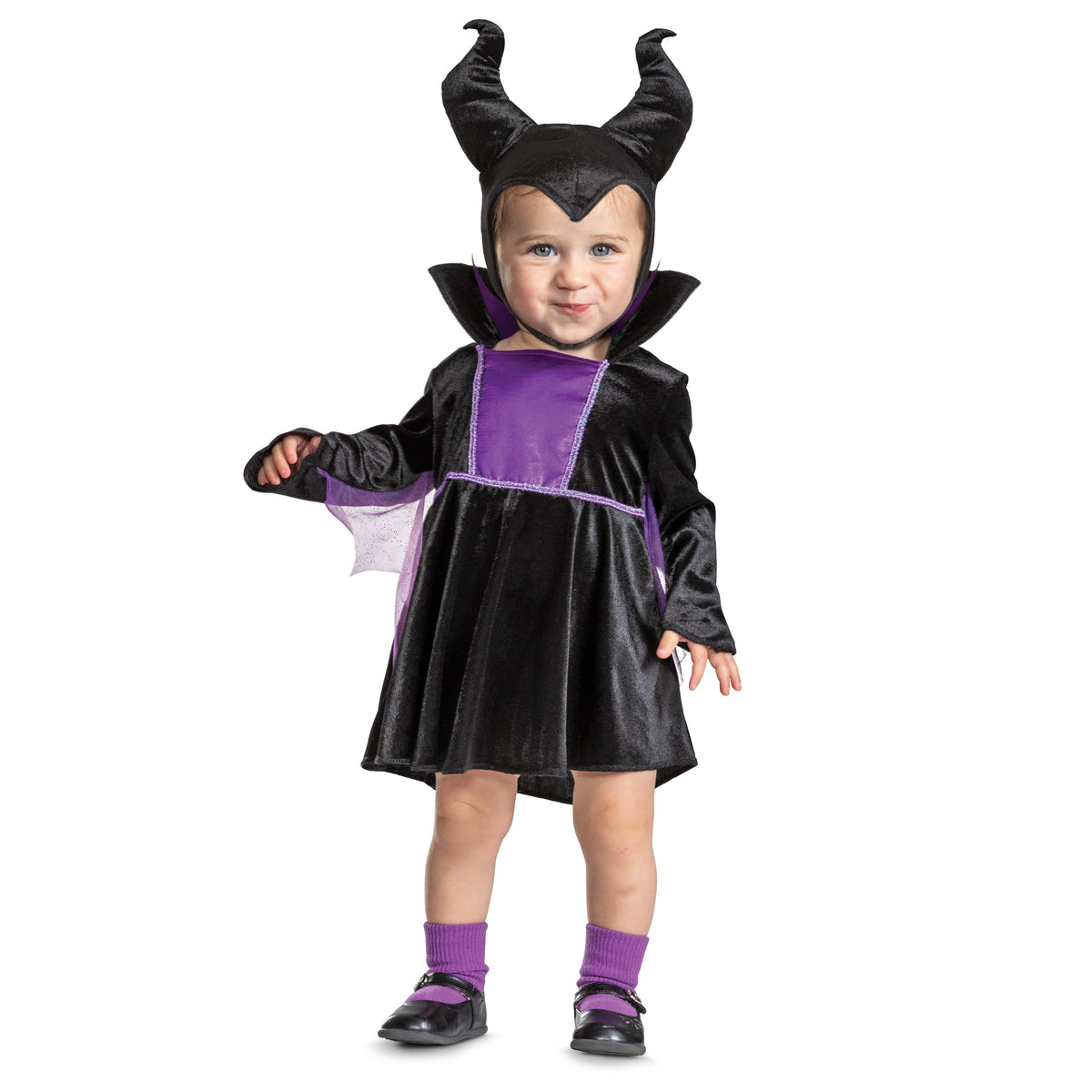 Maleficent Costume for Toddlers, Official Disney Snow White Maleficent Halloween Outfit, Todder Size (3T-4T)