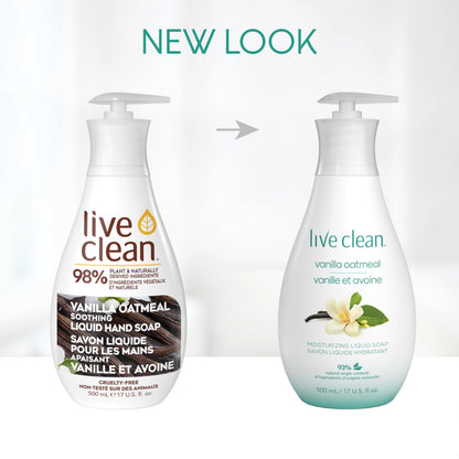 Live Clean Liquid Hand Soap, Soothing Vanilla Oatmeal, 500 mL, 4 Count (Packaging may vary) 🍁 All In One Marketplace Canada
