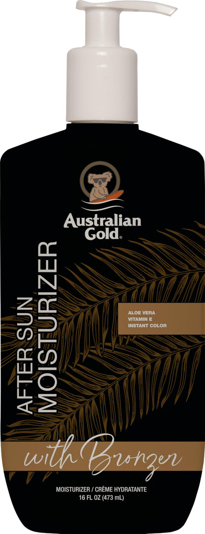 Australian Gold After Sun Moisturizer with Bronzer 16oz-473ML Aloe, Vitamin E, Instant Colour, Moisturizing Cream, Cocoa Dreams Scent 🍁 All In One Marketplace Canada