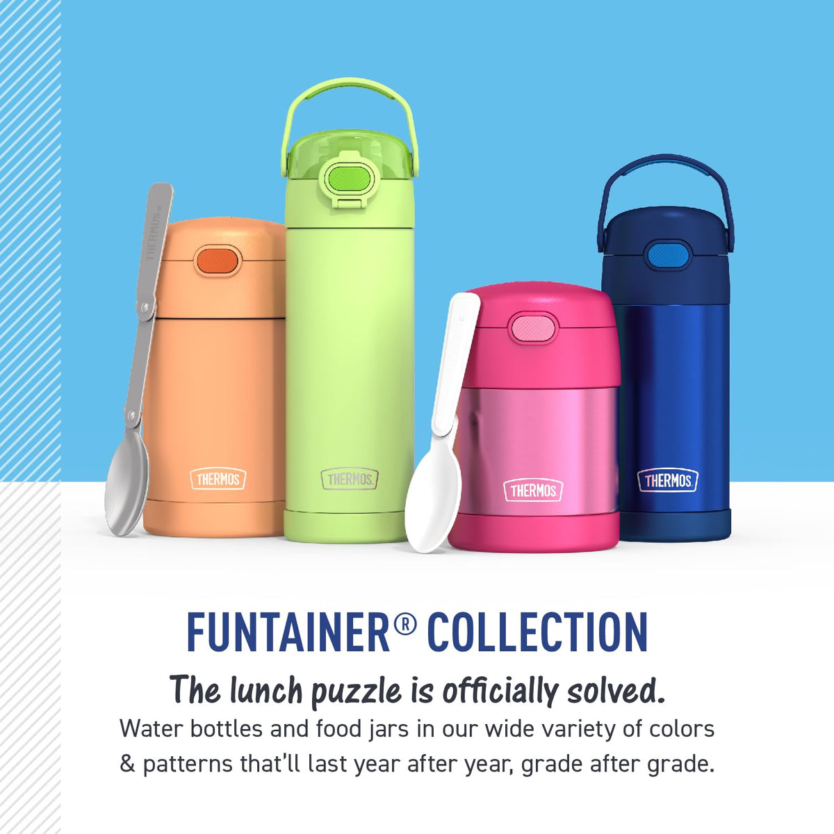 THERMOS FUNTAINER Kids Food Jar with Spoon, 10oz, Minecraft 🍁 All In One Marketplace Canada