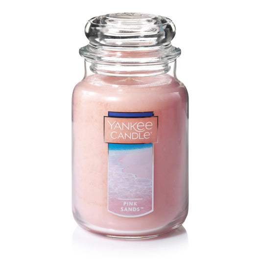 Yankee Candle Scented Candle, Pink Sands, Original Large Jar Candle, 110-150 Hours of Burn Time, 22 oz. 🍁 All In One Marketplace Canada
