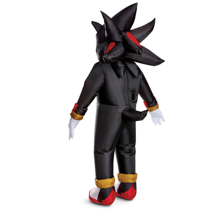 Sonic Shadow Adult Inflatable Costume, Officially Licensed Air Inflating Halloween Outfit for Grown Ups