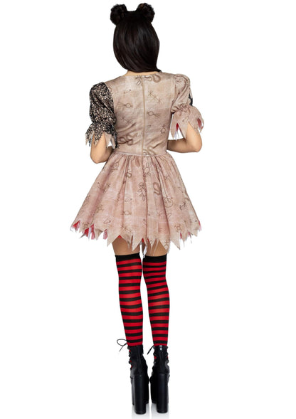 Leg Avenue Women's Deadly Voodoo Doll Halloween Costume, Multicolor, Small/Medium
