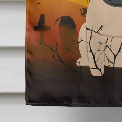 Caroline's Treasures BB4274CHF Halloween Pug Fawn Canvas House Size Flag, Large, Multicolor