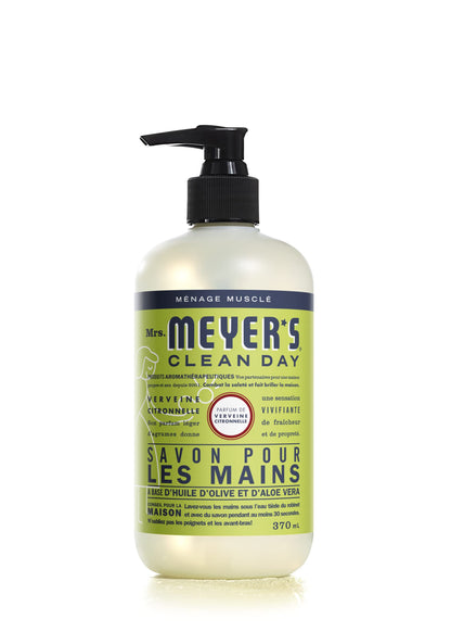 Mrs. Meyer's Clean Day Liquid Hand Soap, Cruelty Free & Biodegradable Hand Wash Formula Made with Essential Oils, Lemon Verbena Scent, 370 ml Bottles, 4 Pack 🍁 All In One Marketplace Canada