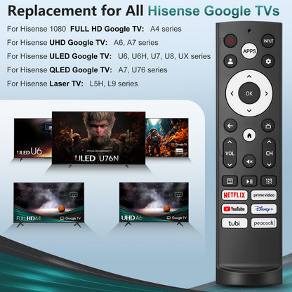 Universal Replacement Remote Control for All Hisense Smart Google TVs Compatible with UHD 4K LED HD ULED-No Setup Needed Programming 🍁 All In One Marketplace Canada