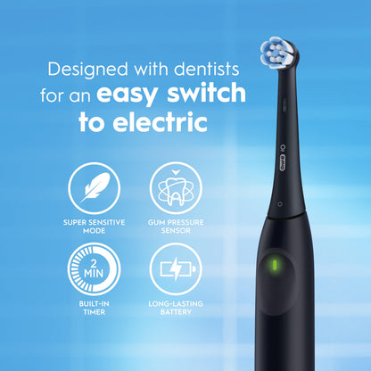 Oral-B iO2 Electric Toothbrush, for an Easy Switch to Electric, Peach, Rechargeable Electric Toothbrushes, iO Series 2 Limited with 1 Power Toothbrush, 1 Brush Head, and 1 Travel Case 🍁 All In One Marketplace Canada