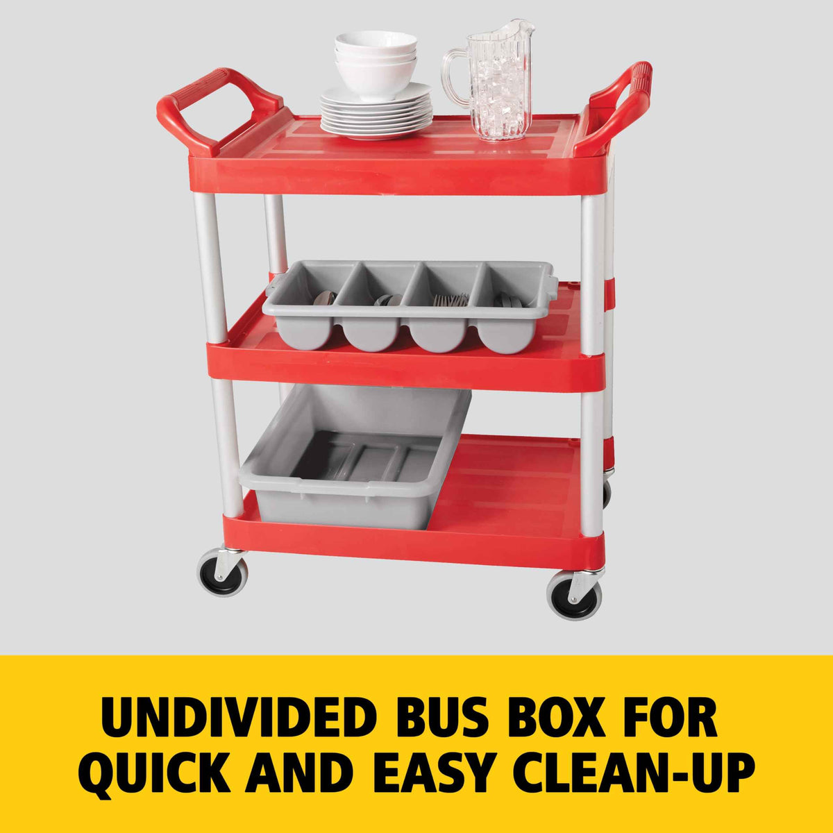 Rubbermaid Commercial Products Standard Bus/Utility Box 4.6-Gallon Gray Plastic Heavy Duty Restaurant Wash Basin/Dish Washing Tub for Kitchen Organization/Storage 🍁 All In One Marketplace Canada