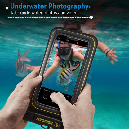 Pelican Marine Waterproof Phone Pouch (Regular) - Black/Hi-Vis Yellow 🍁 All In One Marketplace Canada