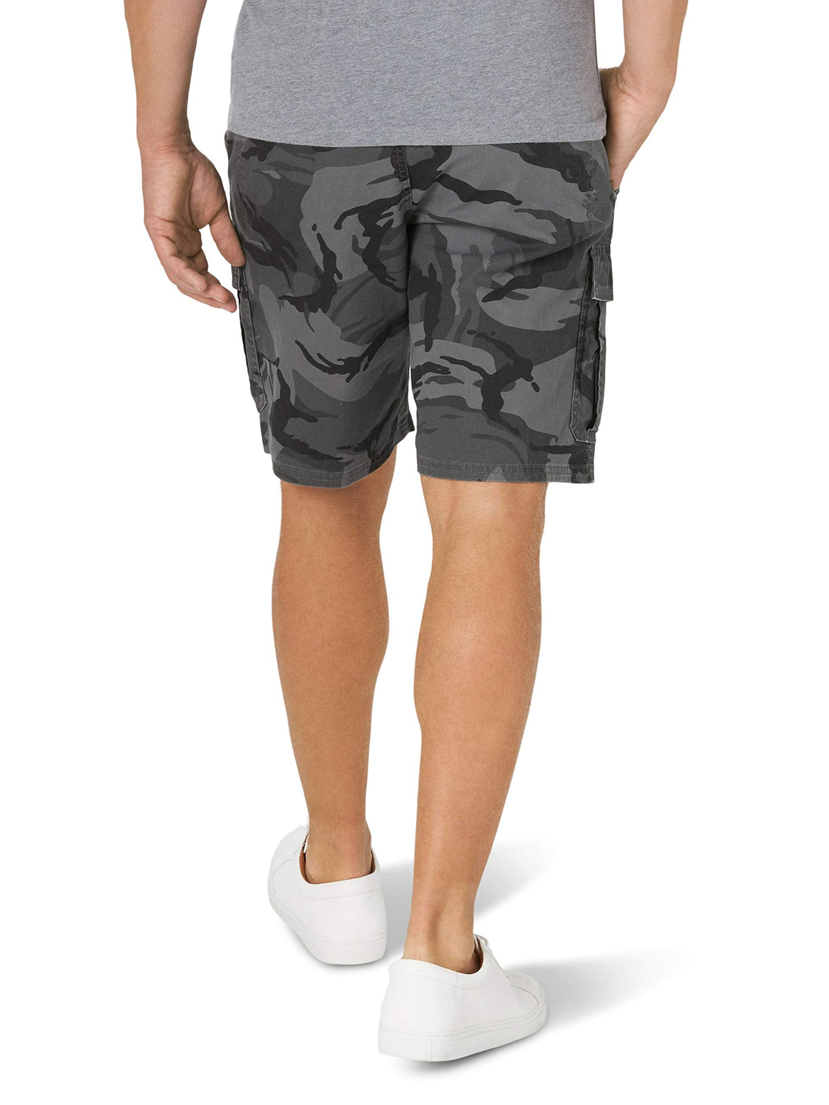 Wrangler Authentics Men's Classic Cargo Stretch Short, Anthracite Camo, 38 🍁 All In One Marketplace Canada