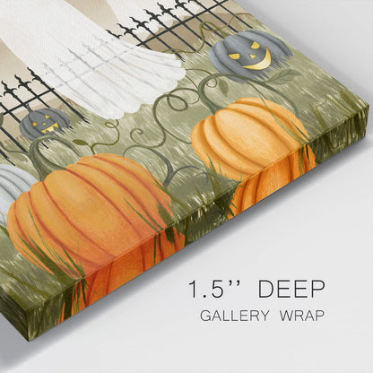 Renditions Gallery Modern Canvas Wall Art Pictures for Office Decorations Halloween Hunted Pumpkin Patch Premium Wall Hanging Wooden Artwork for Livingroom Kitchen Paintings - 32"X32" LT508