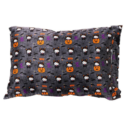 Sanrio Hello Kitty Skeleton Halloween Beauty Silky Satin Standard Reversible Pillowcase Cover 20x30 for Hair and Skin, (Officially Licensed Product) by Franco Collectibles