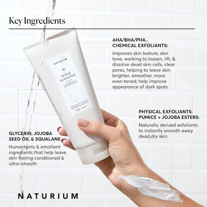 Naturium KP Body Scrub & Mask | Exfoliant for Rough and Bumpy Skin, With AHA, BHA & PHA | 8 OZ / 226 g 🍁 All In One Marketplace Canada