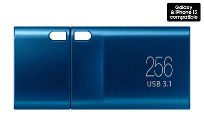 SAMSUNG Type-C USB Flash Drive, 256GB, Transfers 4GB Files in 11 Secs w/Up to 400MB/s Read Speeds, Compatible w/USB 3.0/2.0, Waterproof MUF-256DA/AM [ Canada Version]